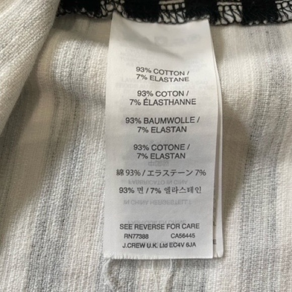 OG Jcrew Dress - J. Crew Black and White Stripe Short Sleeve shift dress - Picture 7 of 7